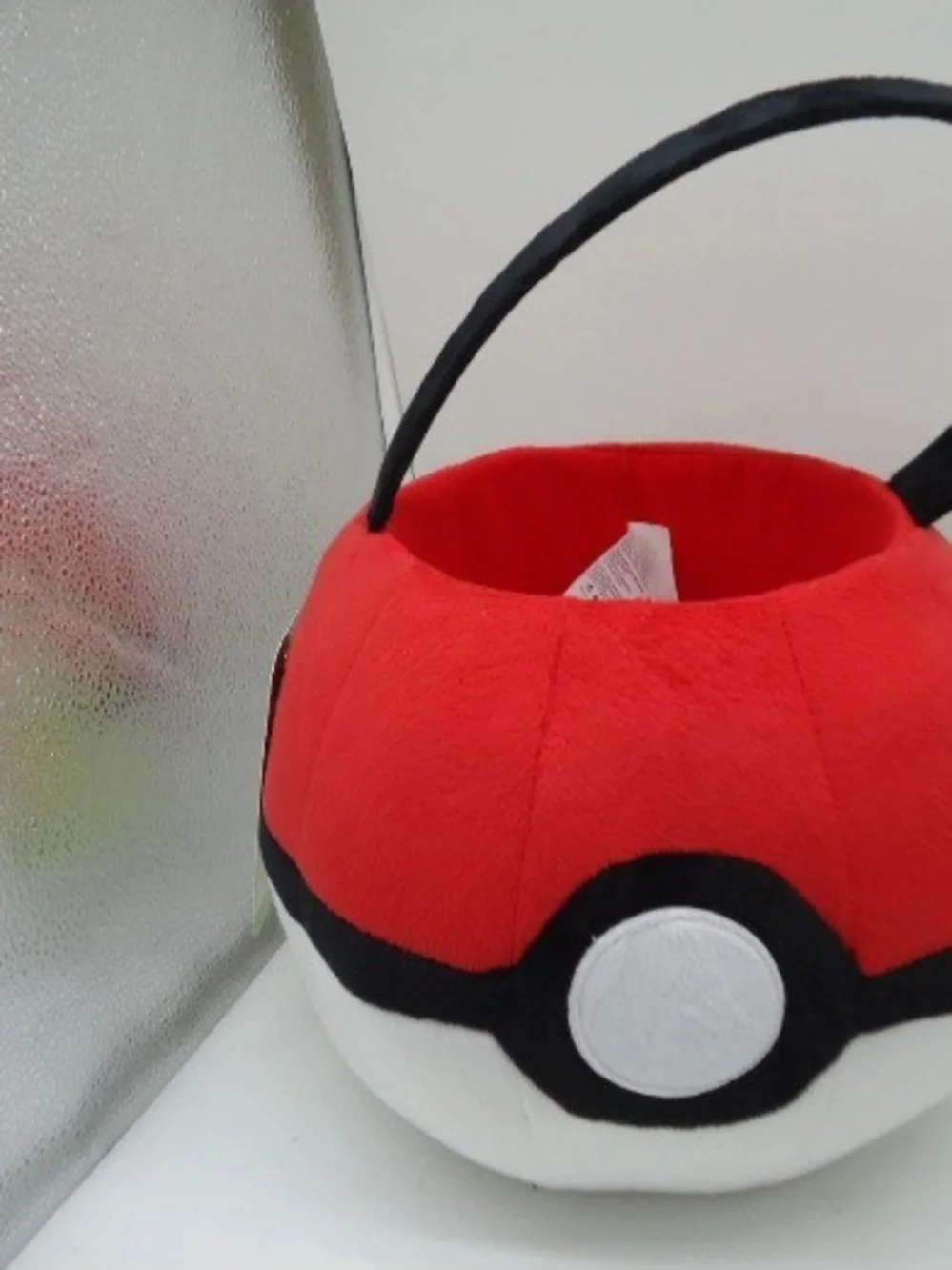 Pokemon Plush Red and White Poké Ball Halloween Spring Trick-or-Treat Basket